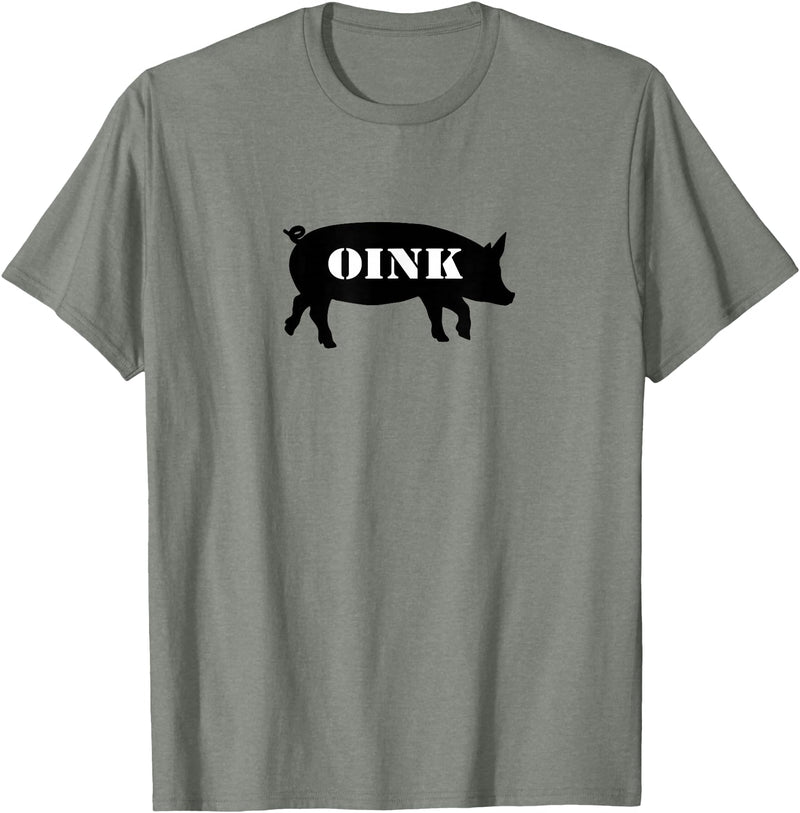 Bear Daddy Oink Pig Play Funny Gay Men's T-Shirt T-Shirt - Olive Heather
