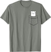 Arctic Polar Bear Tees And Gifts Polar Bear In The Pocket Funny Pocket Polar Bear T-Shirt - Olive Heather