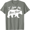 Halloween Party T-Shirt Co Boo Bear Shirt | Polar Bear Spirit Bear Halloween Apparel T-Shirt - Olive Heather