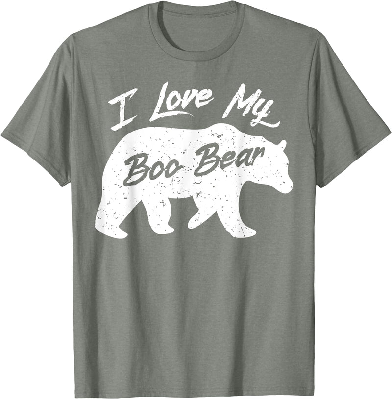 Halloween Party T-Shirt Co Boo Bear Shirt | Polar Bear Spirit Bear Halloween Apparel T-Shirt - Olive Heather