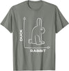 Duck - Rabbit - Funny - Joke - Bunny - Optical Illusion -Pun T-Shirt in Olive Heather