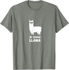 No Drama Llama Funny Llama T-Shirt - Olive Heather