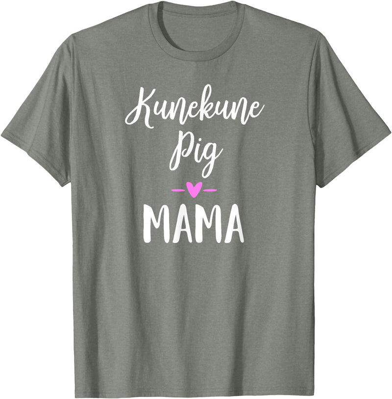 Angry Ant Graphics - Kunekune Pig Gifts Kune Kune Pig Gift for Women - Kunekune Pig Mama T-Shirt - Olive Heather