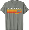Allegany State Park Hiking Allegany State Park Camping New York Bear Retro T-Shirt - Olive Heather