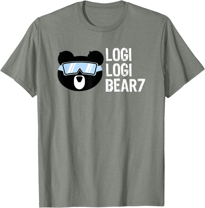 LogiLogiBear7 Logi Logi Bear 7 Shirt T-Shirt - Olive Heather