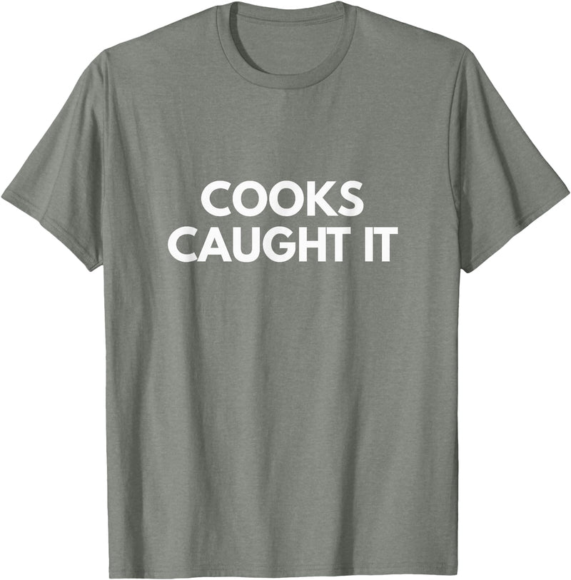 Cooks Caught it Buffalo T-Shirt - Olive Heather