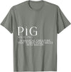 Bacon FH Pig, A Magical Creature That Turns Vegetables Into Bacon --- T-Shirt - Olive Heather