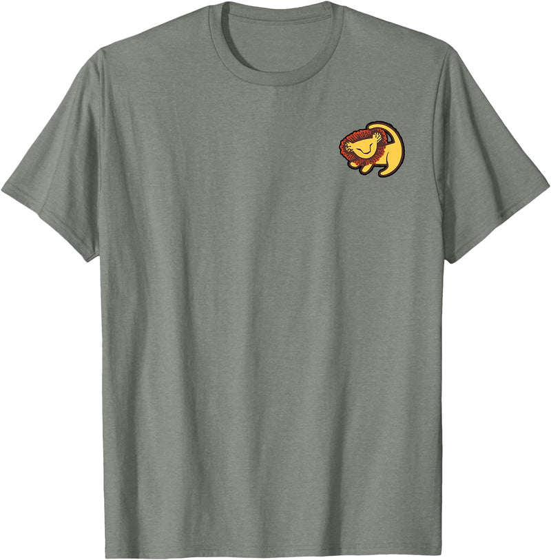 Disney Lion King Pocket Baby Simba Drawing T-Shirt - Olive Heather