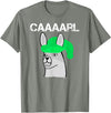 Llama Shirt Collection by Jean Olivier Funny Llama with Hats T-Shirt - Black, Small, Unisex-Adults, Classic Fit, Short Sleeve, Cotton 65% Polyester 35% - Olive Heather