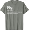 Awesome Barbecue Apparel, Clothing and Accessories Pig, a Magical Creature that Turns Vegetables Into Bacon T-Shirt - Olive Heather