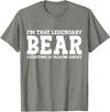 Bear Gifts Bear Tee Men Name Birthday Gifts Bear Personal Name Funny Bear T-Shirt - Olive Heather