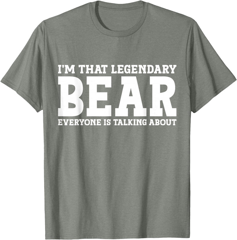 Bear Gifts Bear Tee Men Name Birthday Gifts Bear Personal Name Funny Bear T-Shirt - Olive Heather