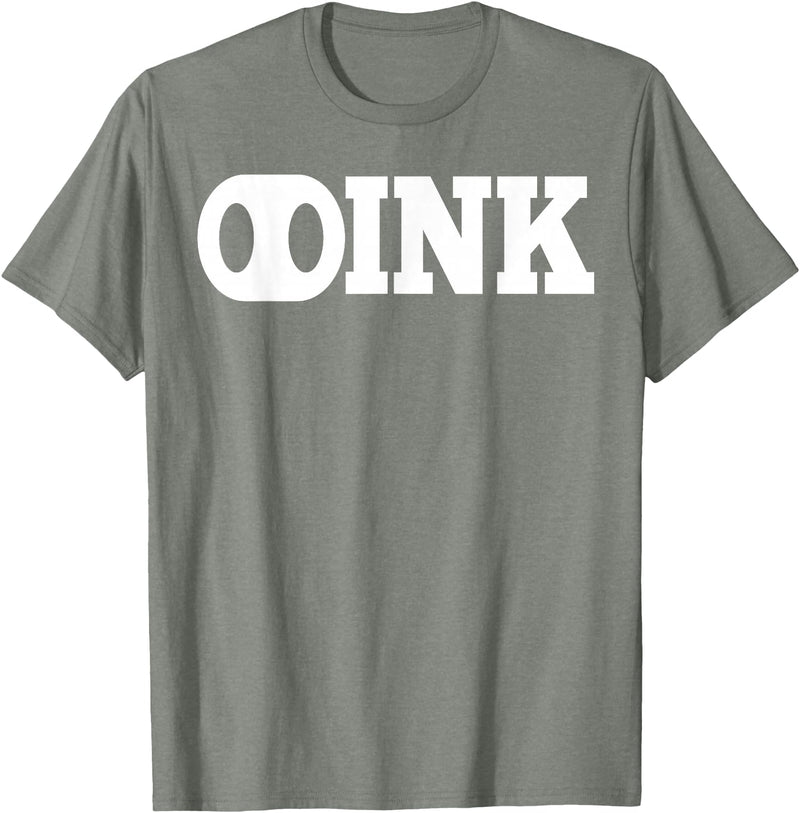 LGBT Pig Play Shirts AP OINK Gay Mens Pig Play Shirt T-Shirt - Olive Heather
