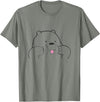 Bär der die Zunge raus steckt Teddi mit Zunge Cute Teddy Who Put Out the Tongue Cute Bear with Tongue T-Shirt - Olive Heather