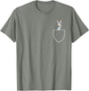 Funny Llama Gifts Llama In A Pocket - Alpaca T-Shirt - Olive Heather