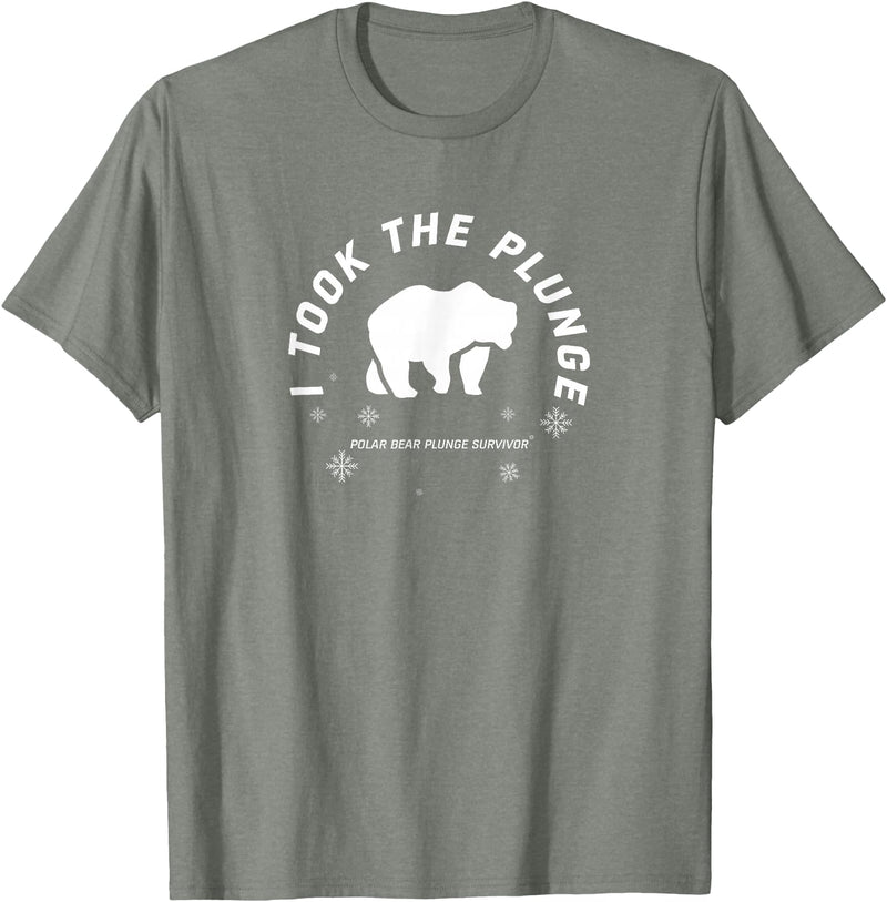 Polar Bear Llunge Polar Plunge Polar Bear I Took The Plunge T-Shirt - Olive Heather