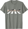 Funny Cow Shirt Women Men Girls Kids Boys Gifts Funny Crosswalk Cows Farming farm Cow Girl Boy Women Men Kid T-Shirt - Olive
