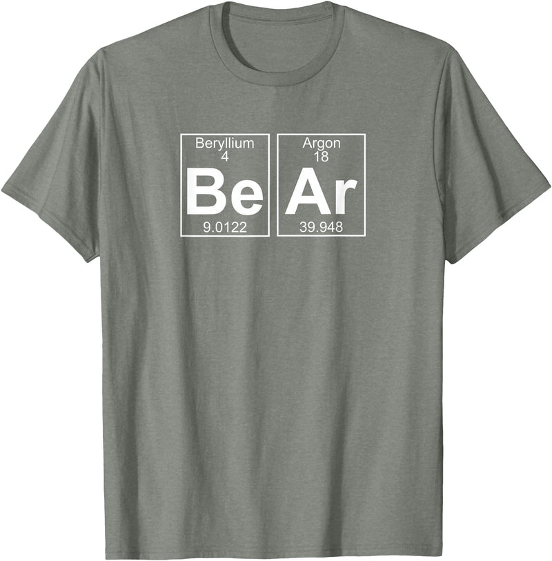 Gay Bear Pride T-Shirts Bear Periodic Table - Gay Bear Pride T-Shirt T-Shirt - Olive Heather