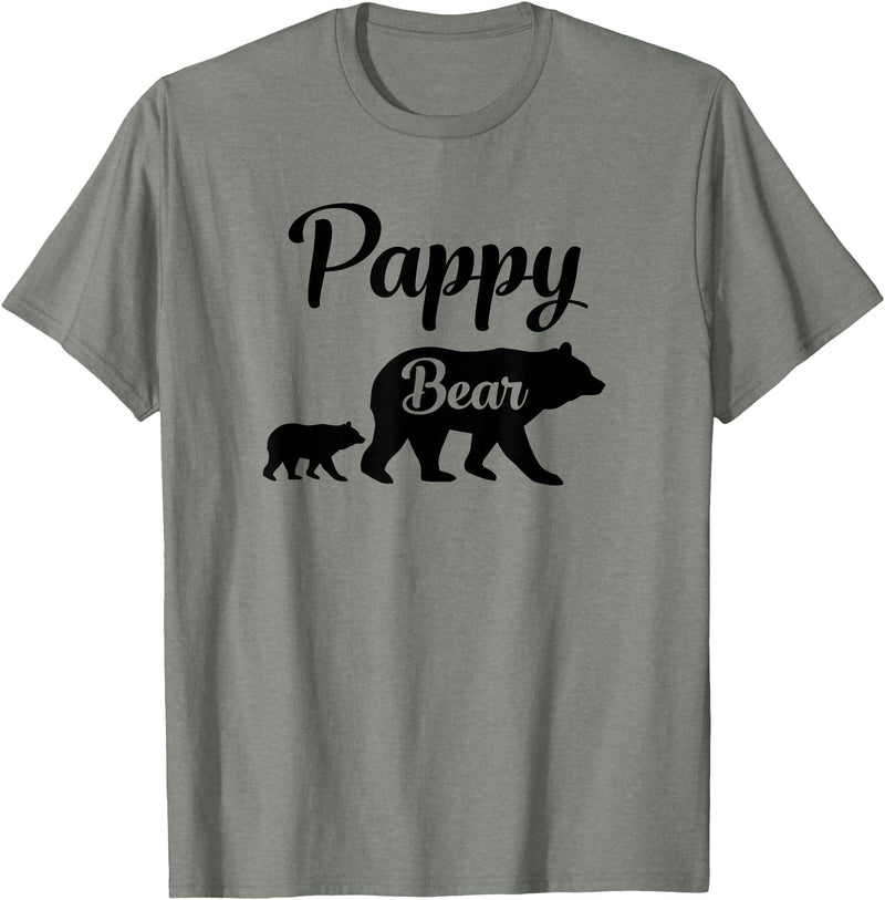 Pappy Gifts Pappy Bear Gift T-Shirt - Olive Heather