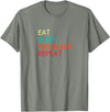 Eat Sleep Poke the Bear Repeat Merch Push the Bear T-Shirt - Olive Heather
