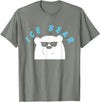 Global Warming Awareness Arctic Winter Ice Ice Bear with Sunglasses Polar Bear Plunge T-Shirt - Olive Heather