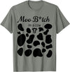 OscursBest Moo I'm a Cow Print Parody Costume Funny Graphic Not Spooky T-Shirt - Olive Heather