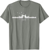 Wir Lieben Berge - Wandern & Camping Apparel Co. Wir Lieben Berge - Bear Hiking Camping Mountains Nature Trekking T-Shirt - Black - Unisex-Adults - Small - Short Sleeve - Classic Fit - Olive Heather