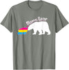Mama LGBT . Mama Bear LGBT Pansexual Pride T-Shirt - Olive Heather