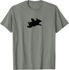 Pigs Flying Pig T-Shirt - Olive Heather