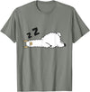 Sleeping Animals Tees And Gifts Llama Sleeping Tired Llama Napping Llama T-Shirt - Olive Heather