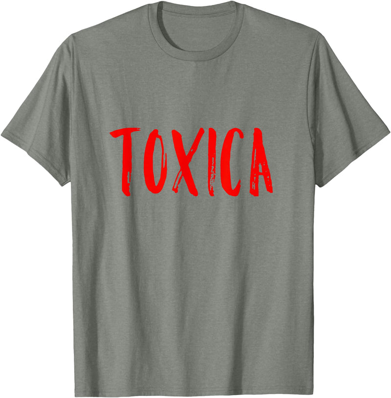 The Spanish Cow Toxica Funny Spanish Toxic Mexican T-Shirt - Olive Heather
