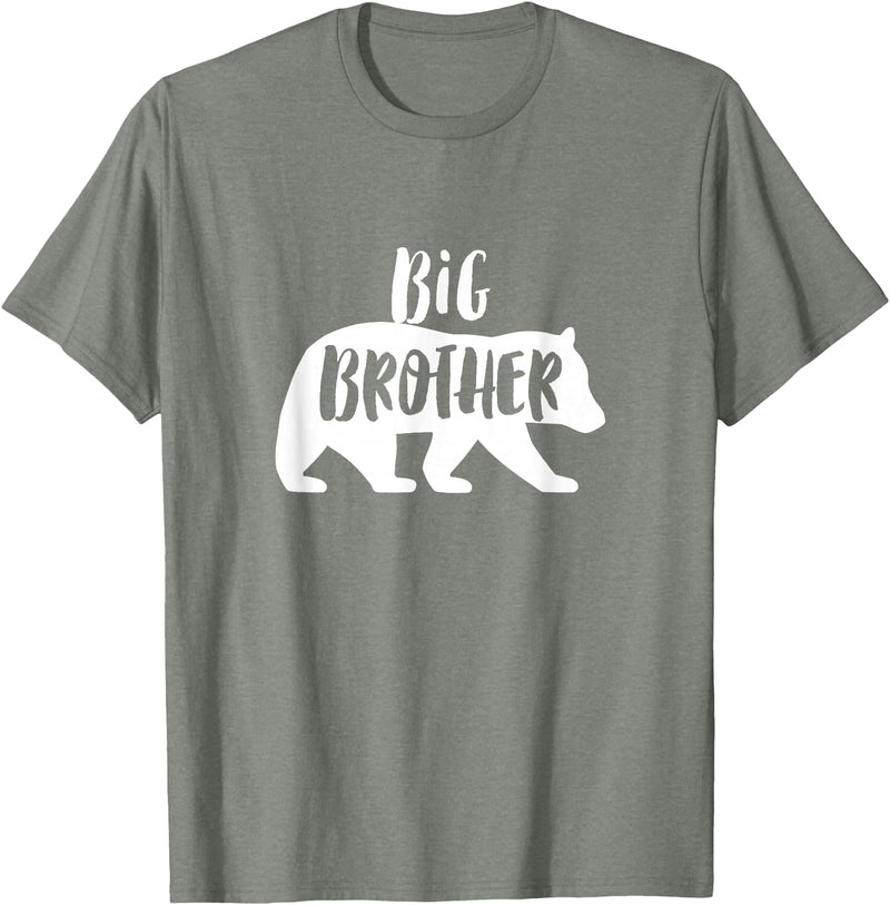 The Persnickety Owl Family Bears #2 Big Brother Bear Shirt Brother Bear T-Shirt Brother Tee T-Shirt - Olive Heather