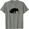 Bear Daddy Little Brown Bottle Popper Pig Head Cleaner Gay Mens T-Shirt T-Shirt - Olive Heather