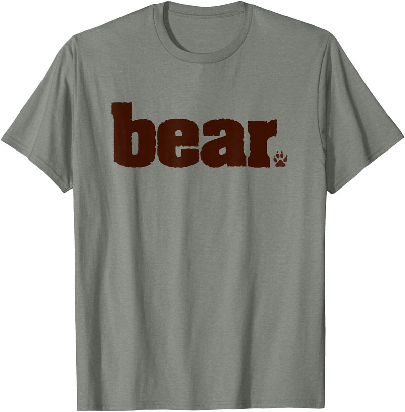 Drag & Gay Merch BEAR Manly Men Gay Pride Queer Tshirt T-Shirt - Olive Heather