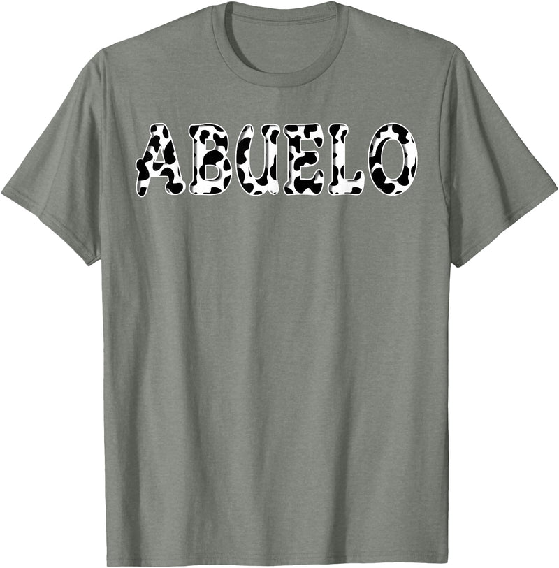 Cow Pattern Print Family Matching Birthday Apparel Cow Abuelo Birthday Family Matching Girl Boy Farm Birthday T-Shirt -