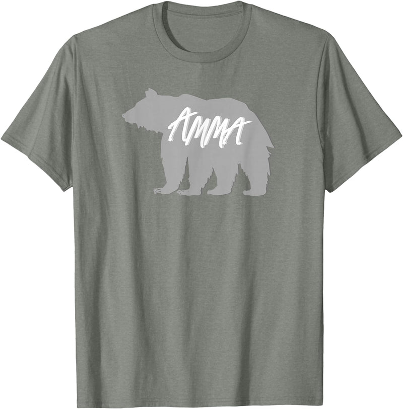 Grandma Granny GG T Shirt Gift SchippTees Amma Bear Icelandic Grandmother Nickname TShirt T-Shirt - Olive Heather