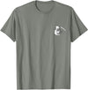 Pocket Corner Styles Grim Reaper Skeleton Pocket Corner T-Shirt - Olive Heather