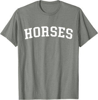Horses - Style Horses T-Shirt - Olive Heather