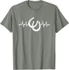 Horseshoe Horse Heartbeat Apparel Heartbeat Horse Lover Clothing - Horse Heartbeat T-Shirt - Olive Heather