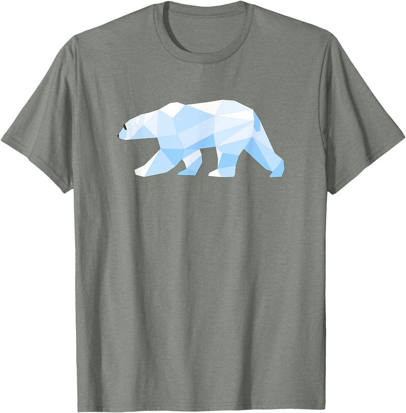 MKaur Cool Polar Bear Pattern Gift for Zoo Animal Lovers T-Shirt - Olive Heather