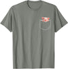 Pocket Pig Funny Pig In Pocket Gift T-Shirt - Unisex-Adults - Black - Small - Short Sleeve - Cotton 100% - Novelty T-Shirt - Olive Heather