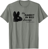 The Rabbit in Red Lounge Halloween T-Shirt in Olive Heather