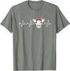Cute Cow Lover funny DM Cattle Cow Heart Valve EKG Heartbeat, Cute Cow Lover funny T-Shirt - Olive Heather