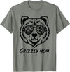 Mama Bear Grizzly Mom T-Shirt - Olive Heather