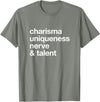 Bear-ly Gay Tees Funny Charisma Uniqueness Nerve Talent Gay Clothing T-Shirt - Olive Heather