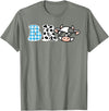 Cow Farm Themed Birthday Party Bro Cow Theme Birthday Party Brother Matching Family T-Shirt - Olive Heather