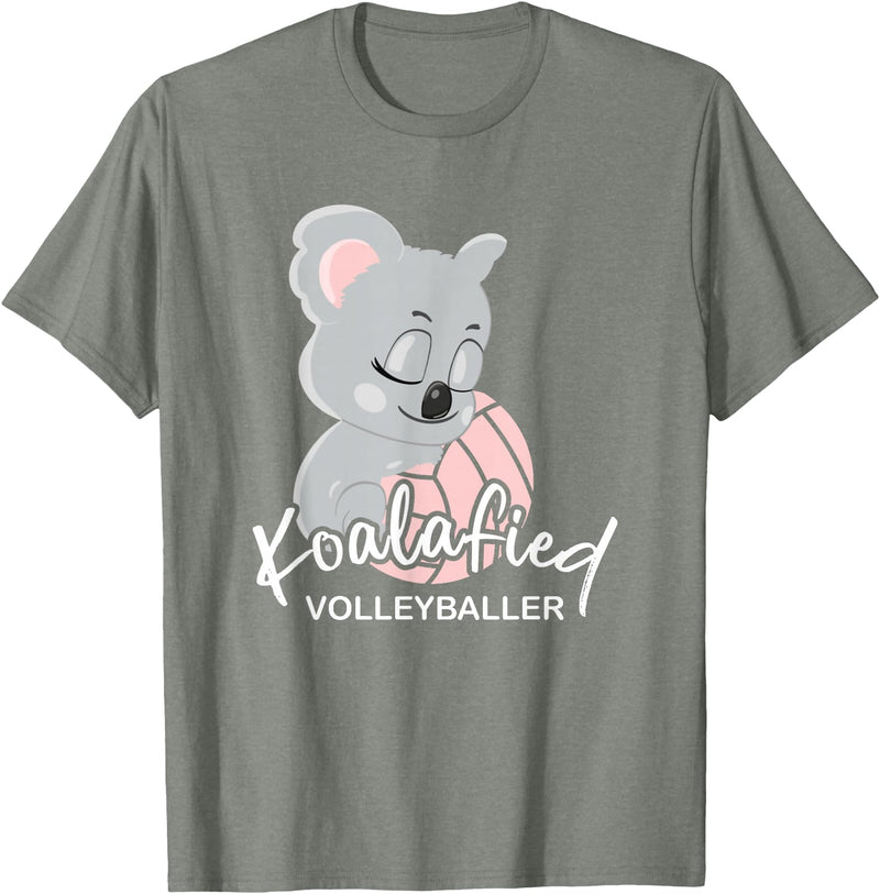 FIDORATIS koalafiziert Koala Bär Shirts Geschenke Koalafied Women's Volleyballer I Volleyball Beach Volleyball T-Shirt - Olive Heather