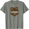 Brown Bear Lovers and Fat Grizzy Fans 2023 Grazer Bear design fat brown grizzly fan beartober week 2023 T-Shirt - Olive Heather
