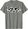 Family Matching Gifts Cow Mimi Cow Print Cow Pattern Mother's Day T-Shirt - Olive Heather