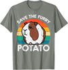 Guinea Pig Shirts For Men Women Kids Gift Guinea Pig Save Furry Potato Cavy Pet Owner Women Kids Men T-Shirt - Olive Heather